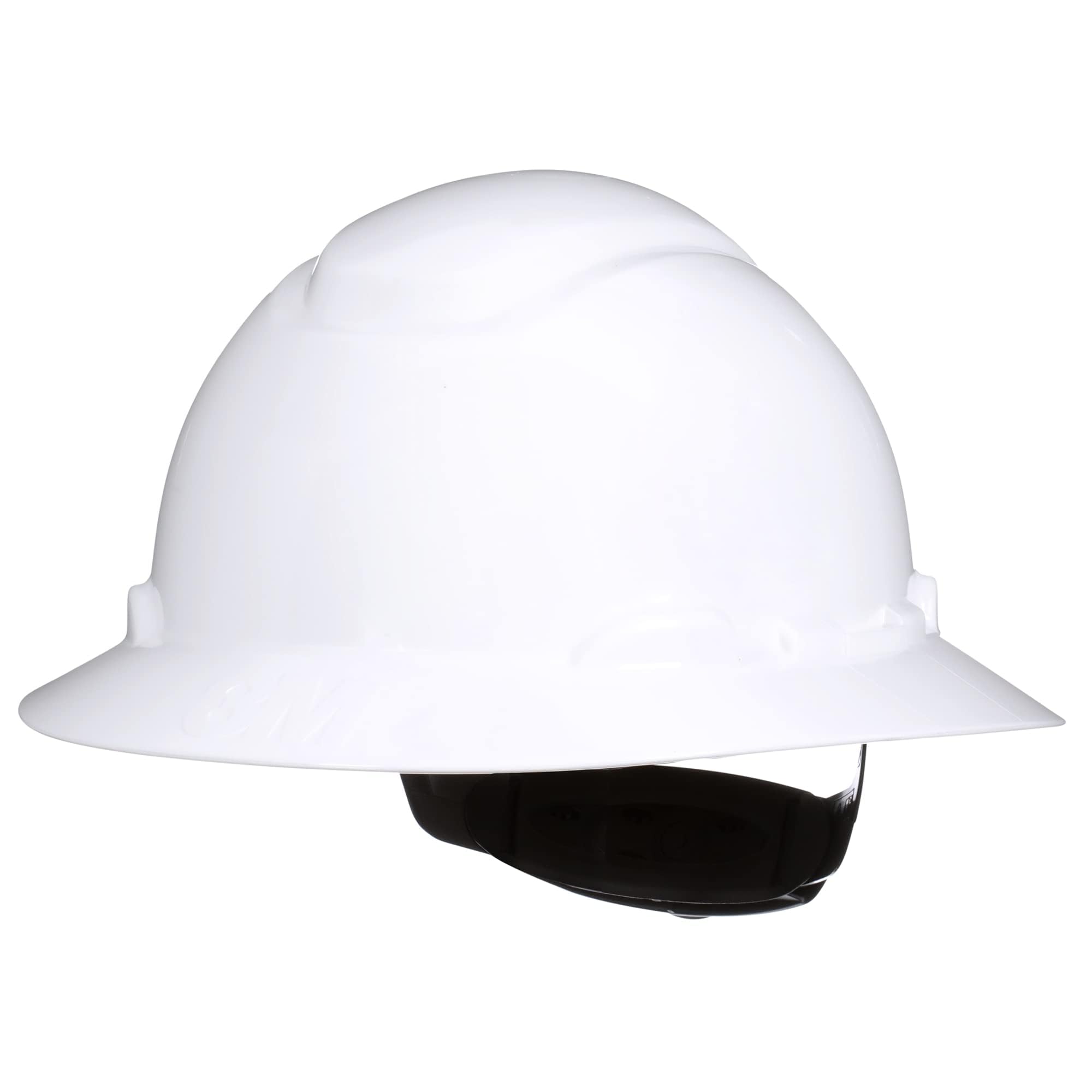 3M Hard Hat SecureFit H-801SFR-UV, White, Non-Vented Full Brim Style Safety Helmet with Uvicator Sensor