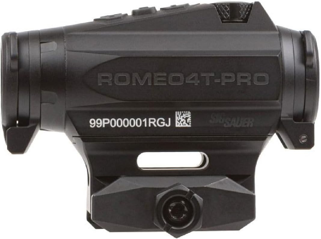 SIG SAUER ROMEO4T-PRO 1x20mm Red Dot Sight - Quad Ballistic Circle Dot Reticle, 0.5 MOA