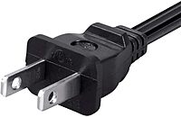 Monoprice Figure-8 (IEC C7 / IEC-320-C7) Non-Polarized Power Cord 18AWG SPT-2 Black