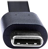 Tripp Lite USB-A to USB-C Cable, Flat Cable Design, USB 2.0, Thunderbolt 3 Compatible Sync and Charge, M/M 3 ft (U038-003-FL)