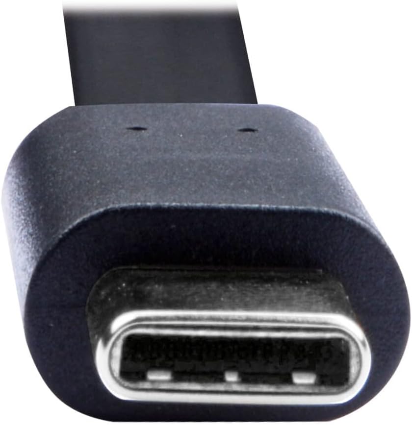 Tripp Lite USB-A to USB-C Cable, Flat Cable Design, USB 2.0, Thunderbolt 3 Compatible Sync and Charge, M/M 3 ft (U038-003-FL)