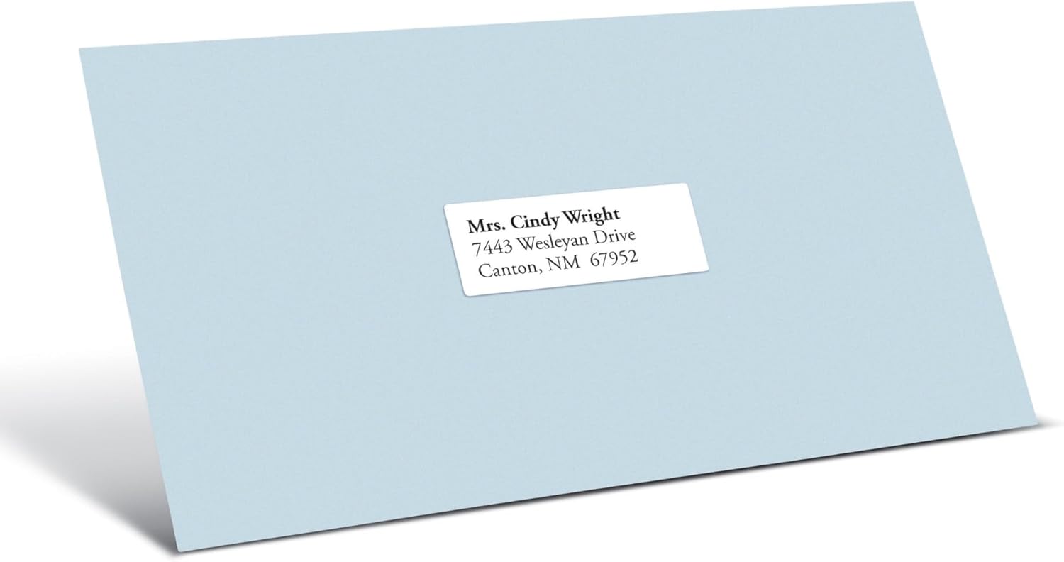 Office Depot White Inkjet/Laser Address Labels, 1in. x 2 5/8in., Box of 3,000, 505-O004-0004
