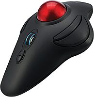 iMouse T40 Wireless Ergonomic Finger Trackball Mouse with Nano USB Receiver, Programmable 7 Button Design
