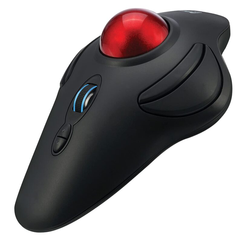 iMouse T40 Wireless Ergonomic Finger Trackball Mouse with Nano USB Receiver, Programmable 7 Button Design