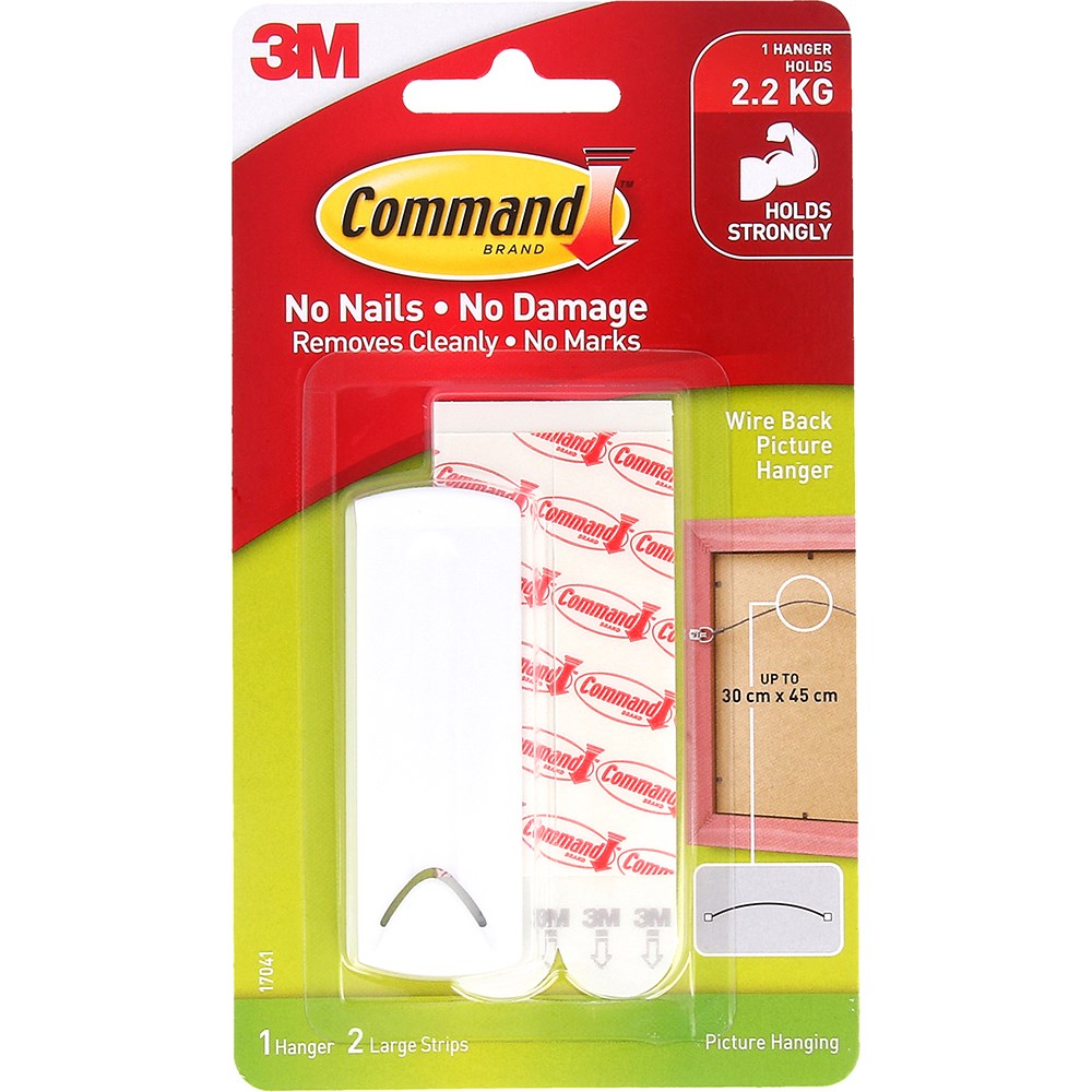 Command Picture Hangers 17041Anz Wireback White