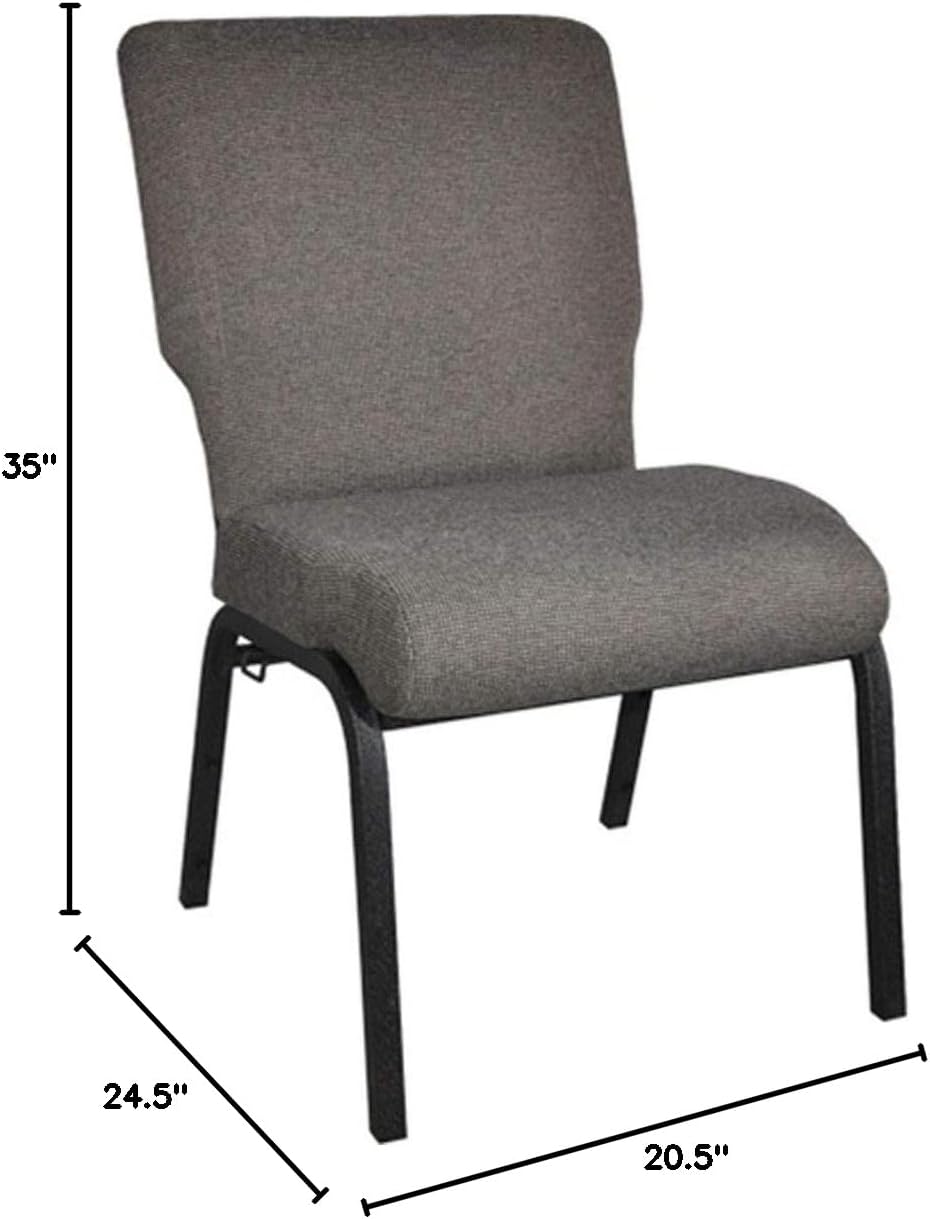 Flash Furniture Advantage Church Chair, Fossil/Black, PCHT113