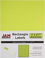 JAM PAPER Mailing Address Labels - Self-Adhesive Rectangular