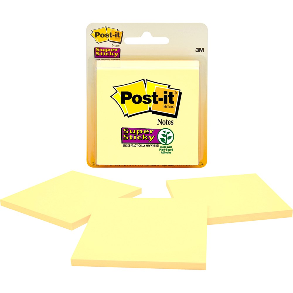 POST-IT 3321SSCY SUPER STICKY Retail Pack  76x76mm