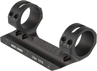 WEAVER Premium Modern Sporting Rifle (MSR) Mount, Matte Black, 30mm