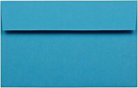 JAM Paper Blue Booklet Invitation Envelopes, Recycled, Gummed Seal