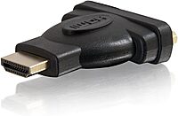 C2G 40745 Velocity DVI-D Female to HDMI Male Inline Adapter, Black
