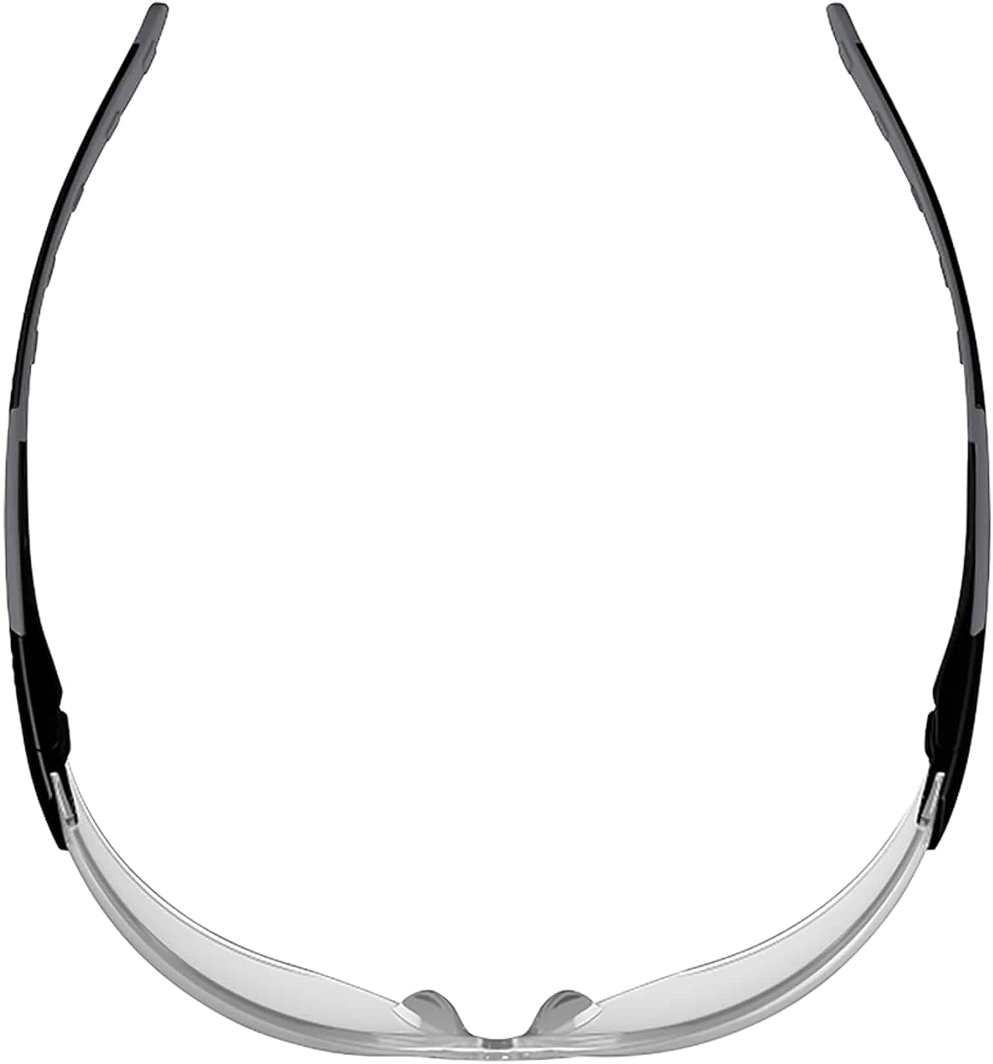 Ergodyne - 59103 Skullerz SAGA Frameless Safety Glasses, Anti Fog Clear Lens Matte Black (Pack of 2) Matte Black Frame