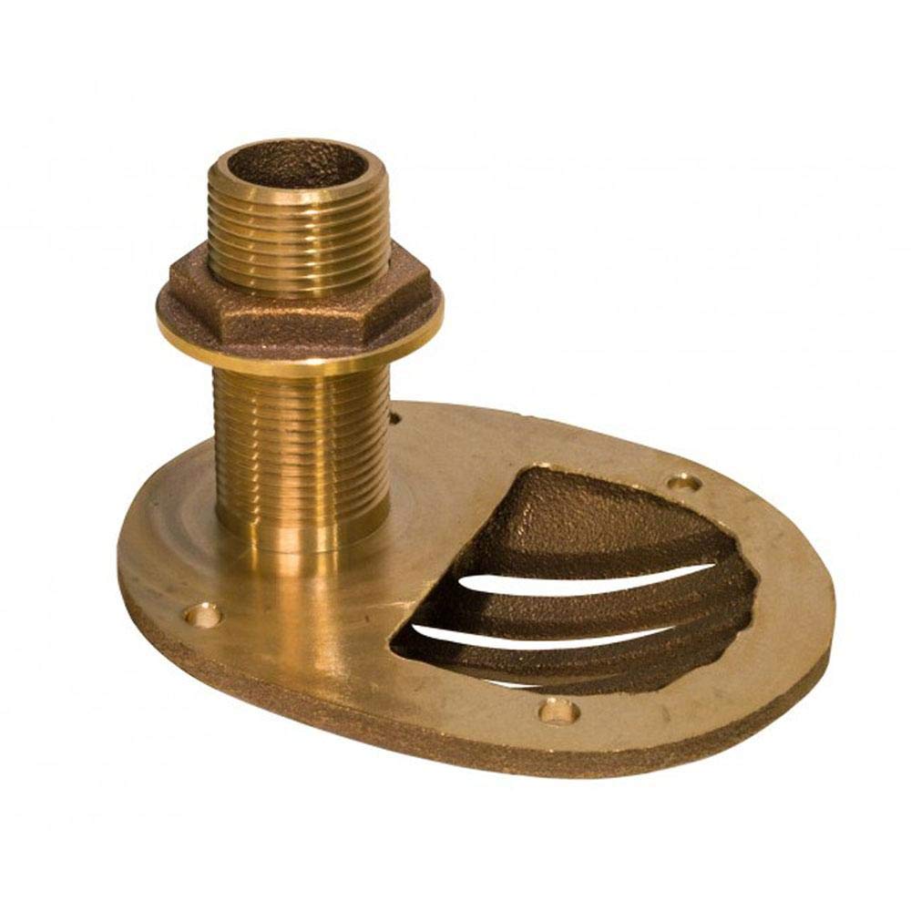 GROCO 3/4" Bronze Combo Scoop Thru-Hull w/Nut