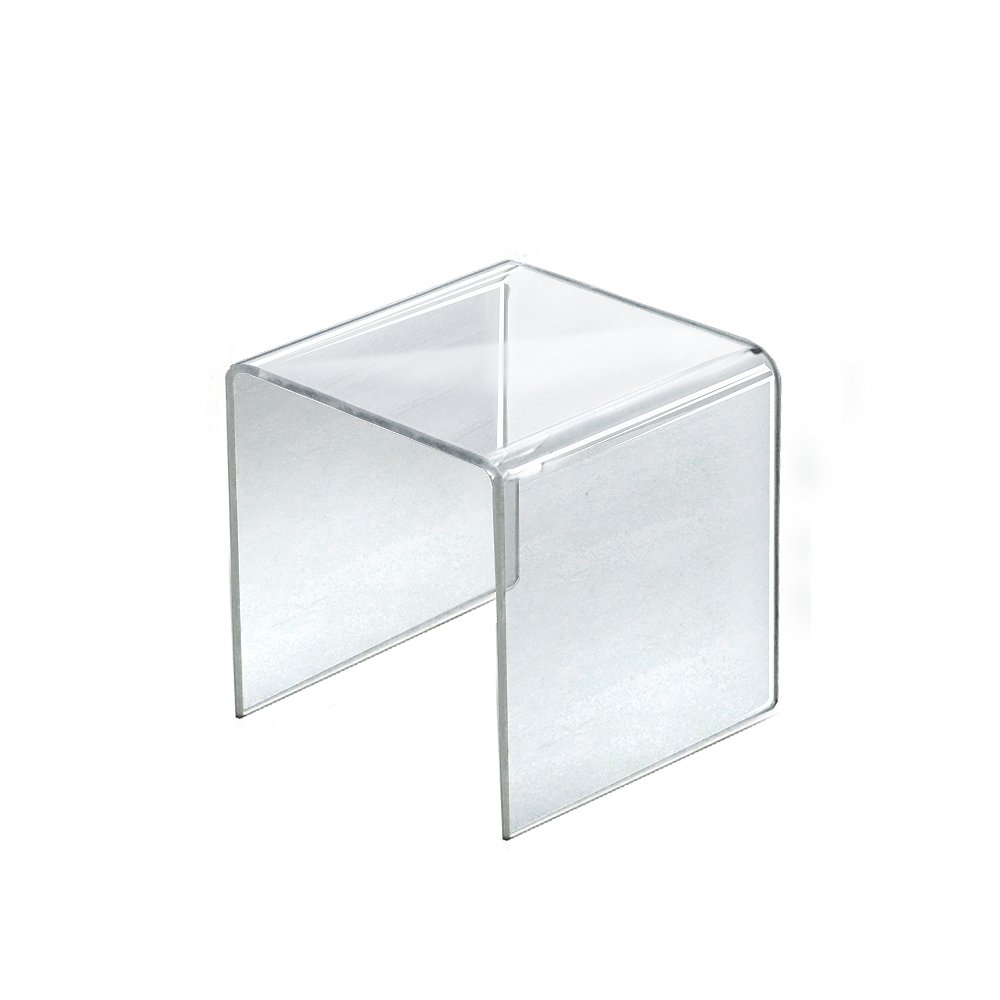 Azar Displays Clear Acrylic Riser Displays (4-Pack)