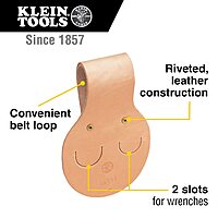Klein Tools Broad-Head Bull Pin 1-1/4-Inch & 5459T Spud Wrench Holder Tunnel Connection Hardware Pin + Connection Klein Tools