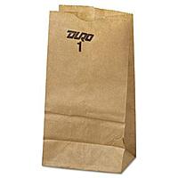 Bag #1 Paper Grocery , 30lb Kraft, Standard 3 1/2 x 7 3/8 x 6 7/8, 500 s BAG GK1-500