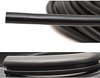 TACO Flex Vinyl Rub Rail Kit - Black w/Black Insert - 70' - 1-1/4" x 15/16"