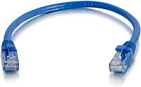 C2G 7ft Cat5e Snagless Unshielded UTP Ethernet Network Patch Cable (RJ45 M/M), Blue, Standard RJ45 Connectors