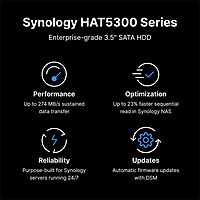 Synology HAT5300 3.5" SATA III Enterprise Hard Drive - 20TB