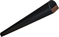 + DE1022BF Piling/Post Bumper, 6', Black, PVC, 2x4 Mount,