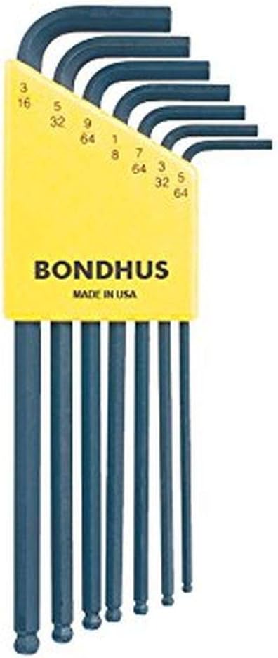 Bondhus 10945 Set of 7 Balldriver L-Wrenches 5/64-3/16"