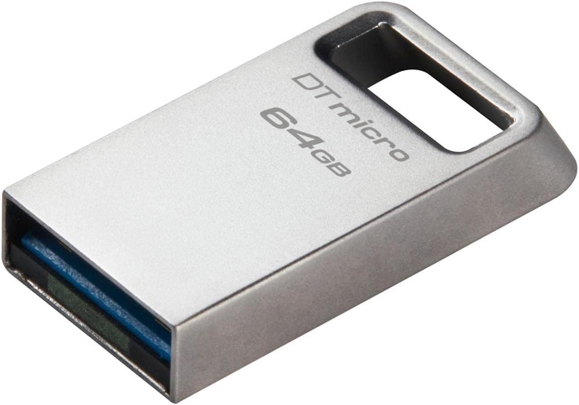 KINGSTON DataTraveler Micro USB Flash Drive | Ultra-Small Premium Metal | USB 3.2 Gen 1