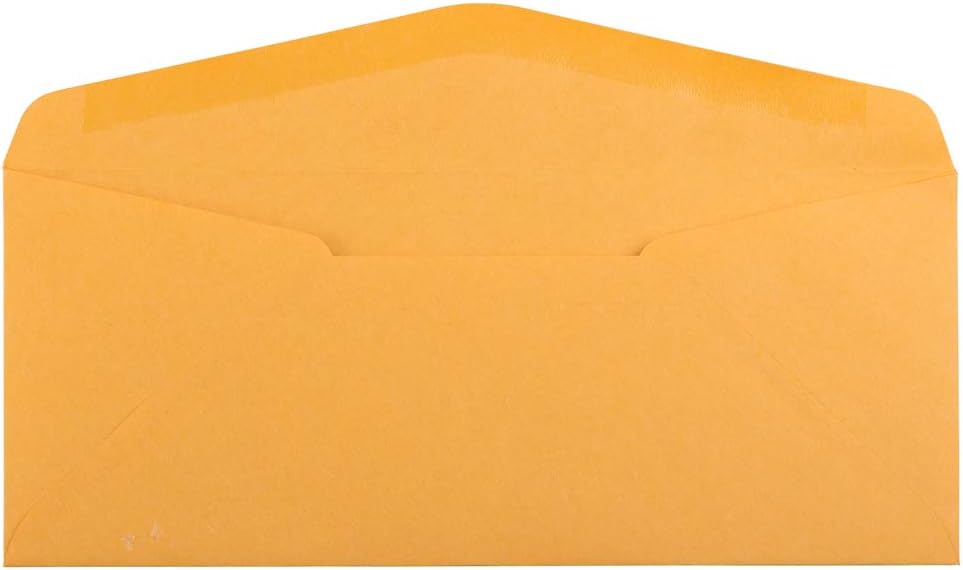 JAM PAPER Brown Kraft Manila Booklet Envelopes with Gummed Closure