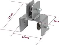 Boss Office Products Plexiglas Panel Cubical Clamps, 5-5/8in x 2-1/4in, Set Of 2 Clamps