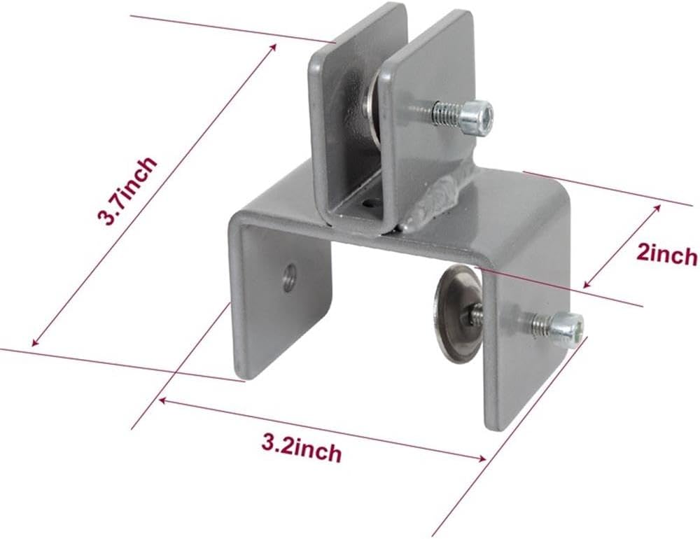 Boss Office Products Plexiglas Panel Cubical Clamps, 5-5/8in x 2-1/4in, Set Of 2 Clamps