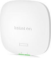 HPE Networking Instant On Access Point AP22 2x2 WiFi 6 Indoor Wireless Access Point | Long Range, Secure, Smart Mesh Support | Power Source Not Included | US Model (R4W01A) Power Adapter Not Included