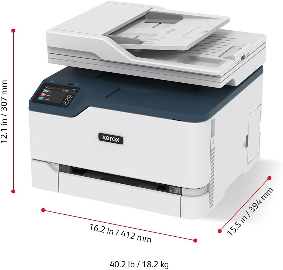 Xerox C235DNI Color All-In-One, Laser, Wireless, ADF, Letter, Print, Scan, Copy, Fax, Energy Star Certified