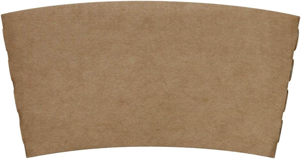 Karat C5300 (Kraft) Traditional Cup Sleeves for 10 oz. - 24 oz. Cups, Kraft (Pack of 1000)