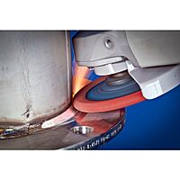 PFERD POLIFAN®-Curve Radial Type Flap Disc - 4-1/2" x 5/8-11" Thread, 60 Grit Ceramic Oxide