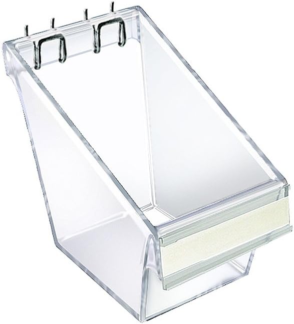 Azar Displays Clear Display Buckets for Pegboard, Slatwall and Countertop