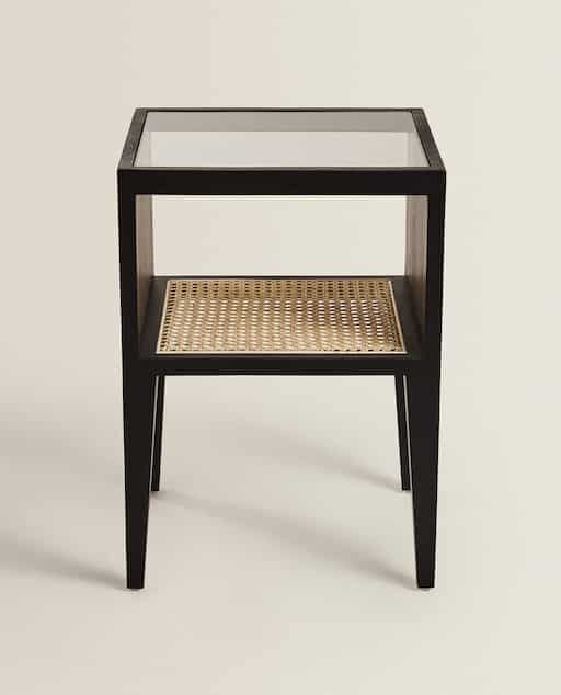 Boho Mandala Solid Wood End Table Boho Mandala Solid Wood End Table