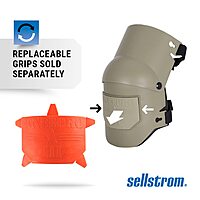 Sellstrom KneePro Ultra Flex III Professional Knee Pads with Triple-Layer Foam, Hinged Design & Speed Clips
