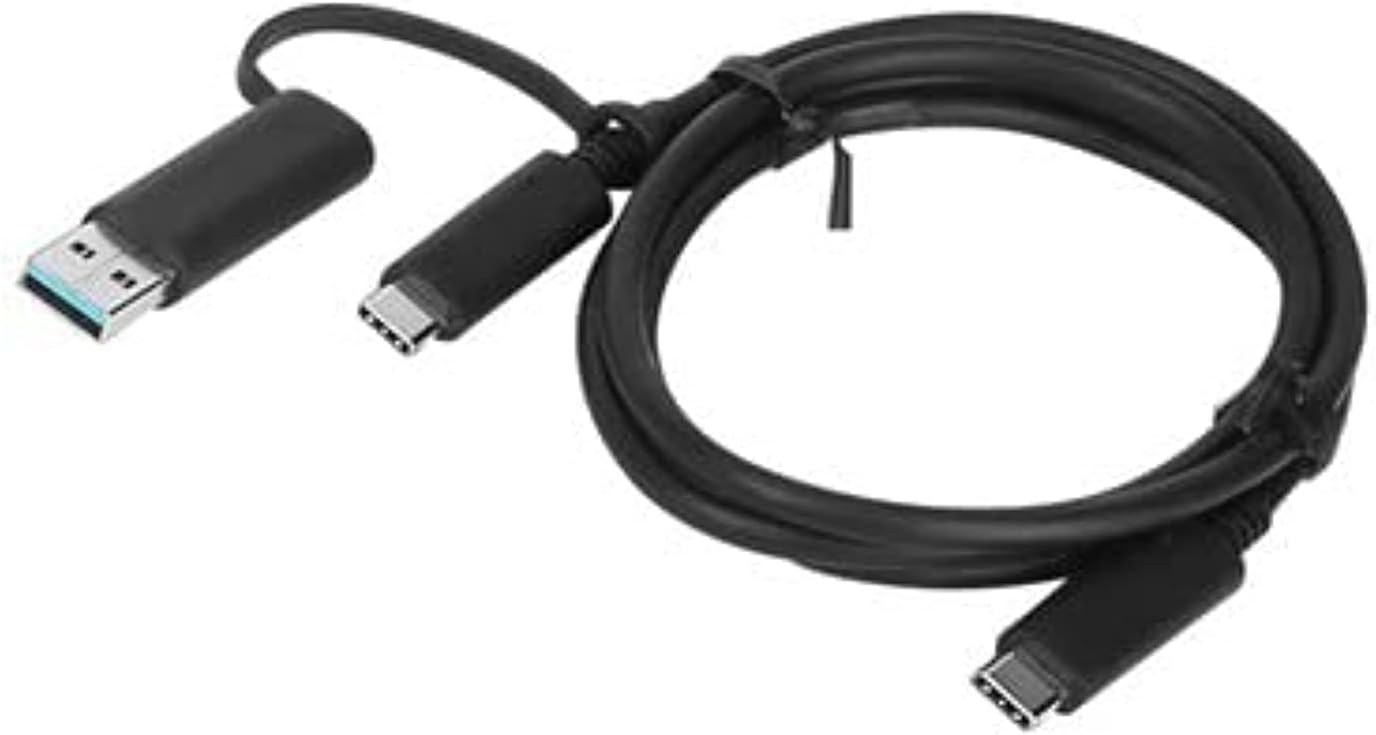 Lenovo Hybrid USB-C With USB-A Cable - 3.28 ft USB Data Transfer Cable - 4X90U90618