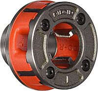 RIDGID 37395 Model 12-R Hand Threader Die Head, Alloy Right-Handed NPT Die Head for Nominal Pipe Size of 3/4-Inches