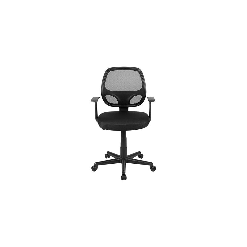 FLASH FURNITURE Flash Fundamentals Mid-Back Mesh Swivel Ergonomic Task Office Chair with Arms
