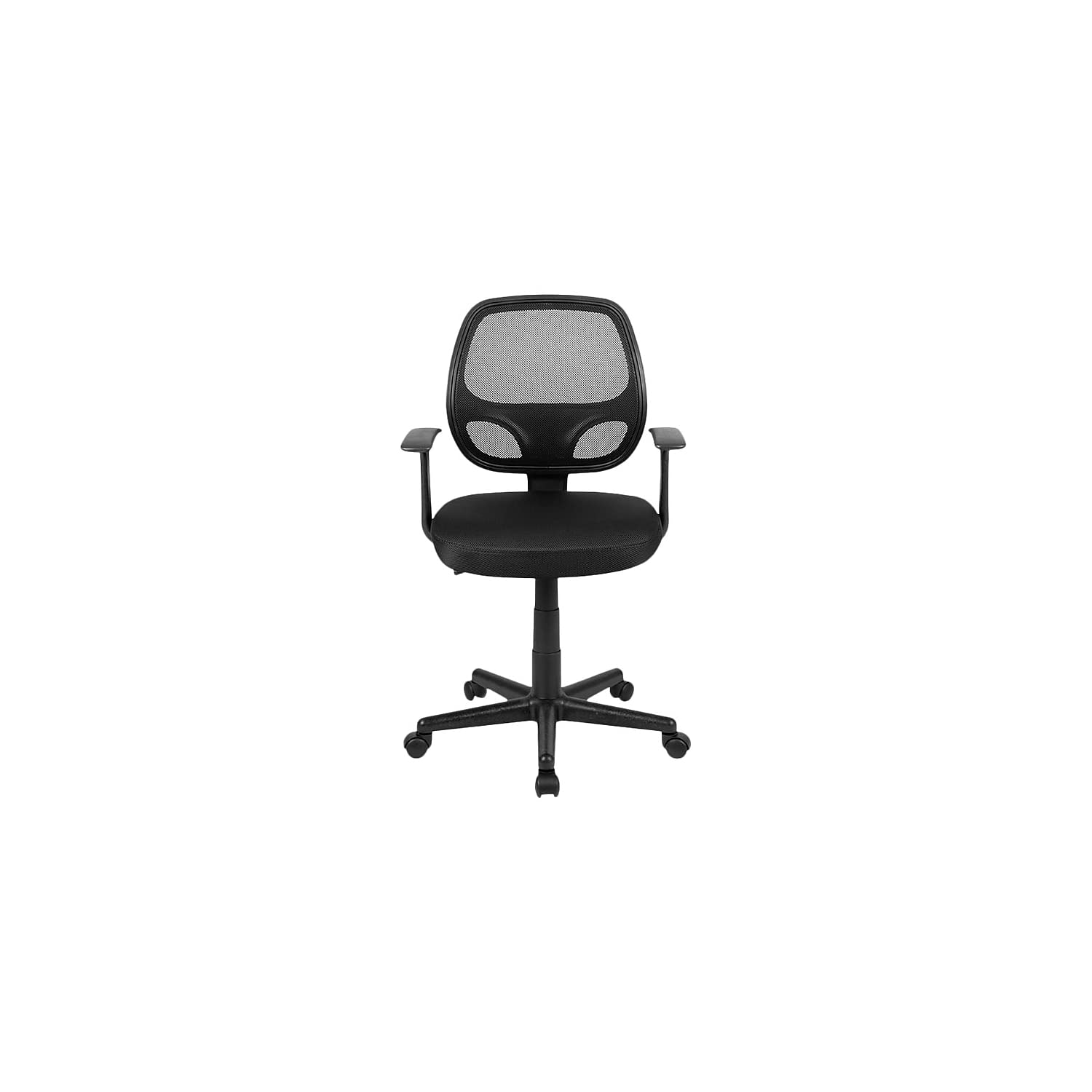 FLASH FURNITURE Flash Fundamentals Mid-Back Mesh Swivel Ergonomic Task Office Chair with Arms