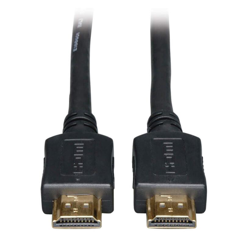 Tripp Lite High Speed HDMI Cable with Ethernet, 4K HDMI Audio and Video, Black (M/M), 40 ft (P568-040-HD)