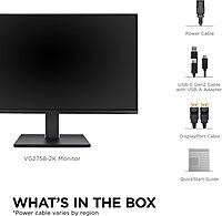 VIEWSONIC USB-C Docking Monitor with 100W, 5-Port USB Hub, HDMI & DisplayPort (Daisy Chain)