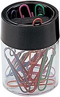 Office Depot Brand Large Clip Dispenser, Black/Clear