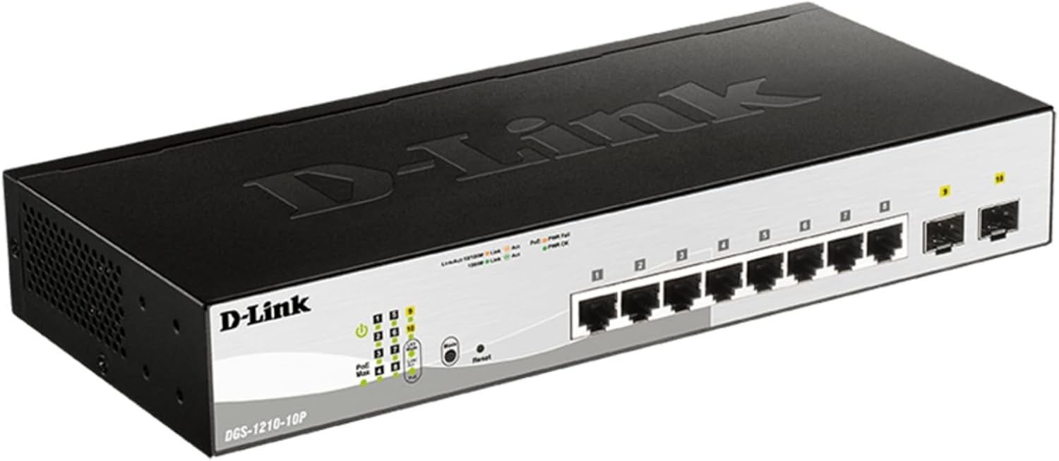 D-Link DGS-1210 Series Gigabit Smart Managed PoE+ Switches