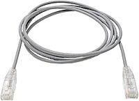 TRIPP LITE Cat6 Gigabit Patch Cable Snagless Utp RJ45 Molded Slim, 7', Gray (N201-S07-GY)