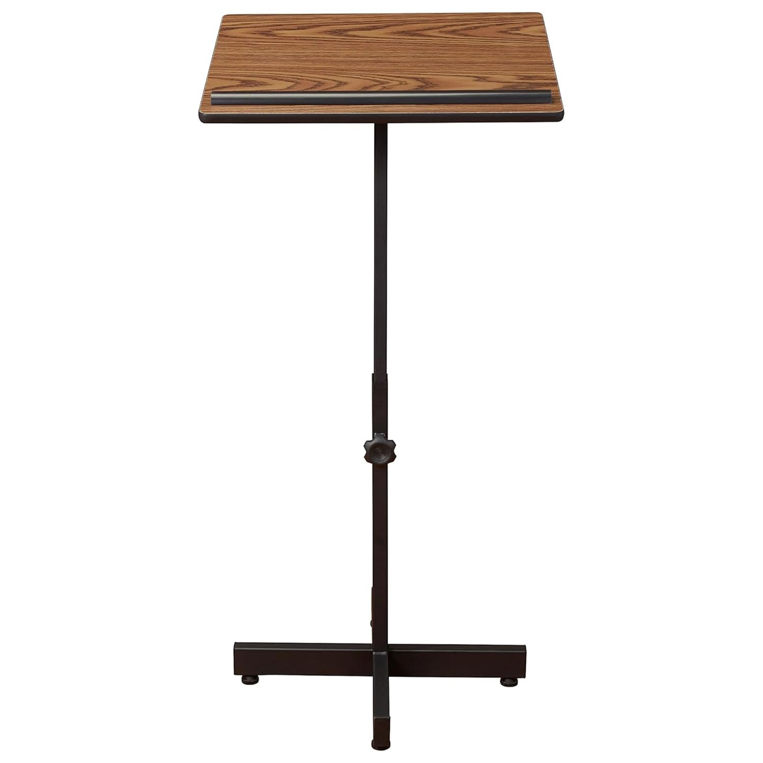 Oklahoma Sound Portable Presentation Series Adjustable Height Lectern Stand 16 Inch x 20 Inch Reading Surface with Book