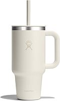 HYDRO FLASK Travel Tumbler with Handle, Lid and Straw - Insulated Stainless Steel