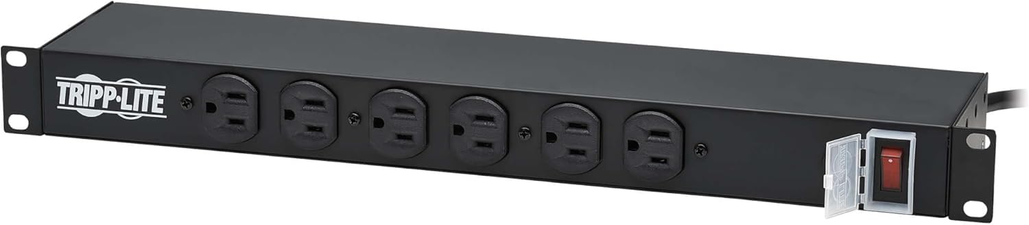 Tripp Lite 1U Rackmount Power Strip PDU, 15A 120V, 15ft Cord