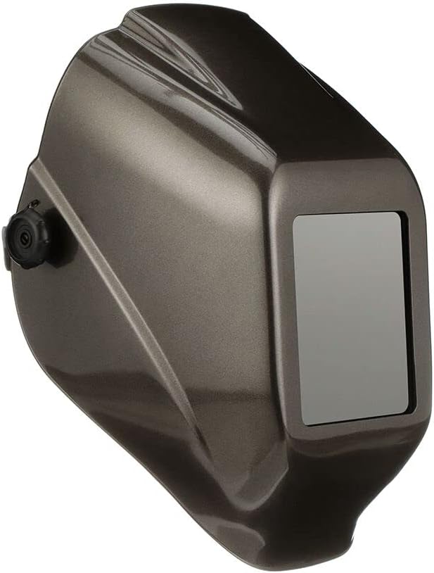 Welding Helmet: Black, Thermoplastic, Shade 10, Ratchet Adjustment