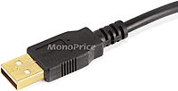 Monoprice USB 2.0 Type-A Male to Type-A Male Cable, Gold Plated, 28/24AWG